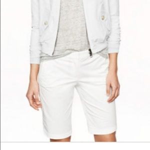 Jcrew Bermuda style shorts- white
